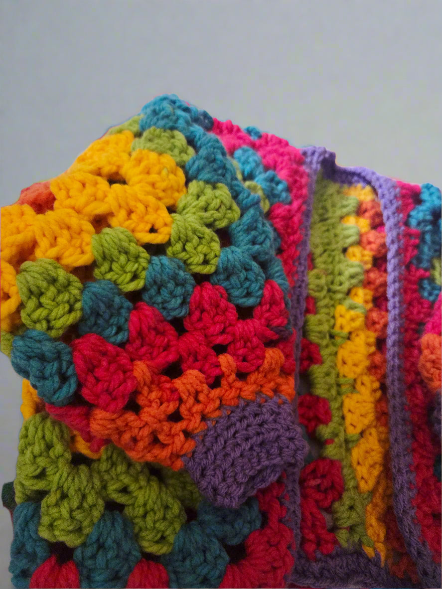 Rainbow chunky Baby Cardigan