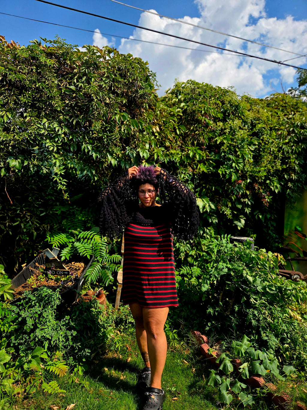 Bell sleeves shrug top